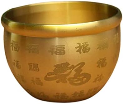 Magideal novitet piggy banka Cvjetni aranžmani Art Craft Brass Feng Shui Bowl Bowl Bowl za kućno vjenčanje zabava Desktop dekor Poklon
