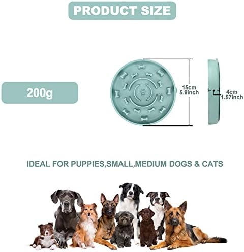 Zdjela za pse za pse s usisnim čašama, zdjela za pse i mačke za ublažavanje tjeskobe sa silikonom protiv klizanja, za kupanje pasa