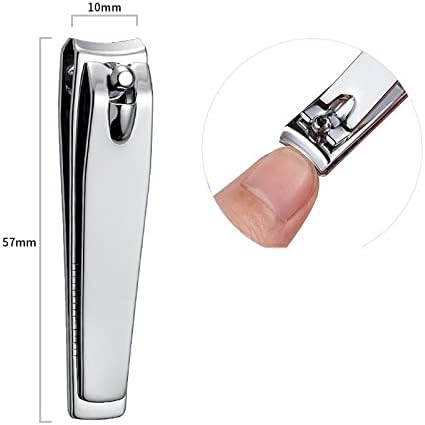 Psvod za nokte set manikira srebrni škakci za nokte od nehrđajućeg čelika nokat za rezanje nogu alati za škare alati set prijenosni