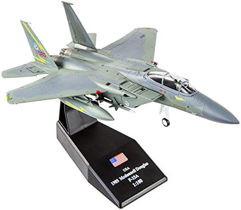 Hanghang 1/100 Scale F-15 Eagle Fighter Attack Award Diecast Vojni modeli Metalni zrakoplovni modeli za prikupljanje ili poklon