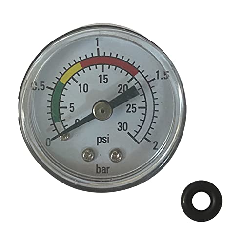 Ucarsoon 1,57 inčni brojčanik veličine tlaka zamjena za pumpe za filtriranje pijeska 0-30psi i 2KPA 304 futrola od nehrđajućeg čelika
