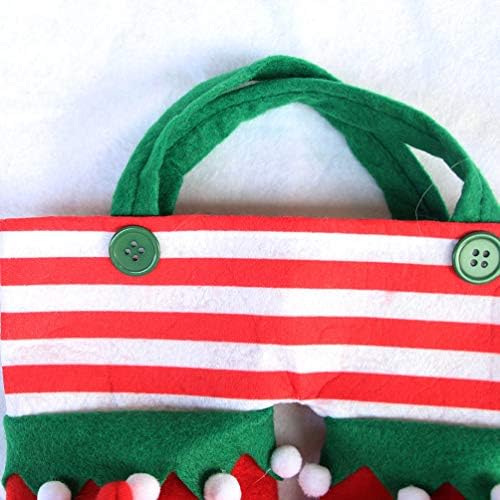Amosfun Elf hlače Počini vrećicu božićne elf čizme Candy Cookie Poklon vreća vreća čarapa za punilo za vrećicu torbe za viseće ukras