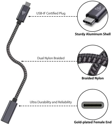 Kabel produžni Faracent USB Type C, USB produživač C 3.1 od muškaraca i žena za punjenje i sinkronizaciju Kompatibilan s skretnicu,