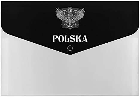 Zastava Poljske s poljskim orlom datoteka novčanik datoteka mapa organizator dokumenata vodootporna torbica za pohranu datoteka u školskom