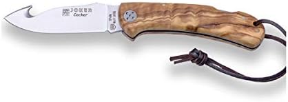 Lovački džepni sklopivi nož za skidanje kože od kože od kože od 3,54 inča s drškom od maslinovog drveta kožni kabel alat za ribolov,