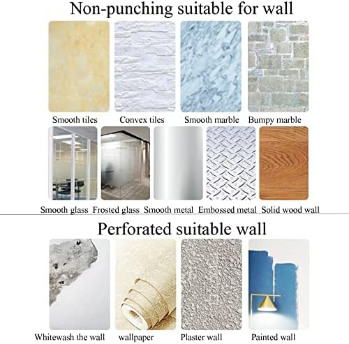 Bijeli tuš kadi ljepljive police za kupaonice Nema zida za bušenje tuširanja zid ugrađen s kukom prostorom aluminij za toaletnu tuš