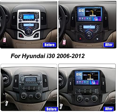 Automobilski radio s 9 '' Touch Screen DVD multimedia player glavna jedinica za Hyundai i30 2006-2012 Radio GPS navigacijski video