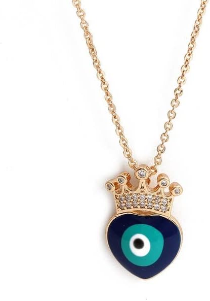 Sharvgun Evil Eye Turkish Evil Eye of Fatima Hamsa privjesna ogrlica Zlatna boja Dugi lanac za žene djevojke modni nakit