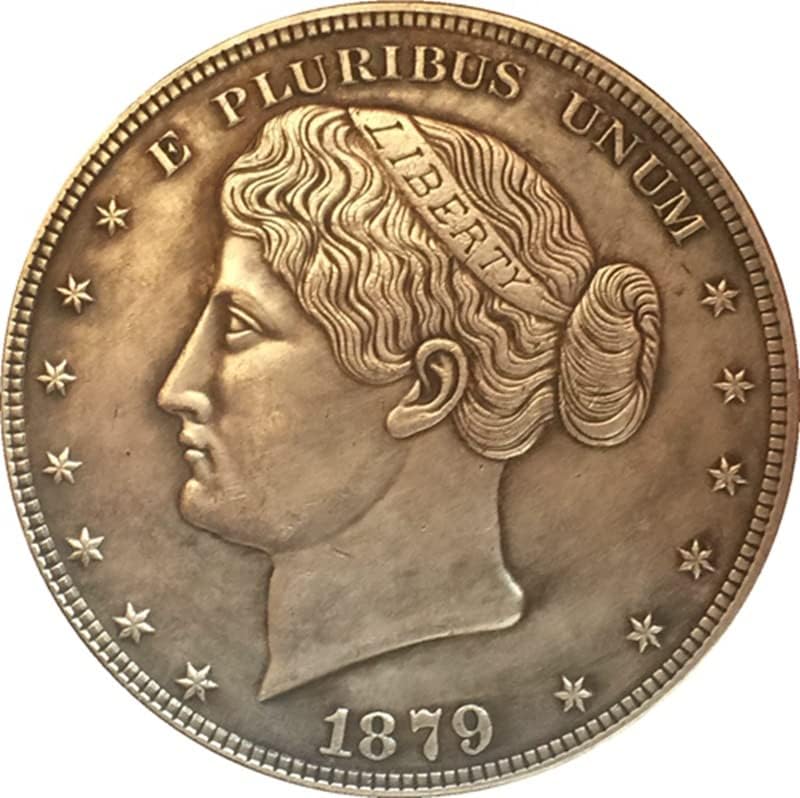 1879. Američki komemorativni novčići kovanica bakar srebro zrna antički srebrni dolar strani komemorativni kovanici kovanice crafts