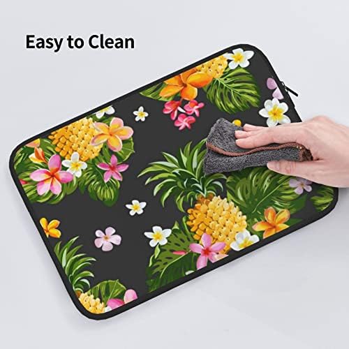 FFEXS tropski ananas havajski mali laptop torba, izdržljiva vodootporna tkanina, vrećica prijenosnog računala od 13/15 inča, za posao,