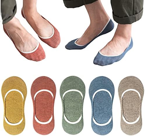 Chunfo bez emisije linijskih muškaraca čarape non klizanja višebojne jastuke čiste boje nevidljivi nisko izrezani dječaci 5 ili 10