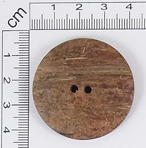 Kokosov gumbi - ručno izrađeni prirodni kokos - 40 mm - okrugli oblik - 1 PC/PK