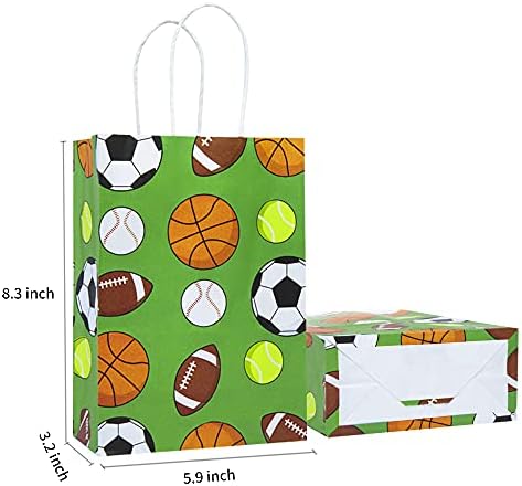 YE 16 PCS party poklon vrećice za sportske torbe za torbe za zabavu zabave torbe za nogometni bejzbol košarkaški nogometni sportski