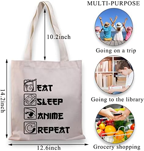 BDPWSS anime platno torbe anime ljubavnika poklon anime obožavatelja torba jedite anime spavanje ponovite kawaii anime torbu za višekratnu