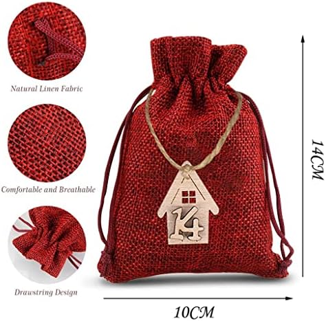 Poklon vrećice za Božićni adventski kalendar za 24 dana Pakiranje papirnatih naljepnica božićni ukrasi