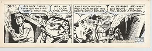 Davie Jones originalne ilustracije stripova iz dnevnih novina koje je potpisao i nacrtao sam Leff 1966 226