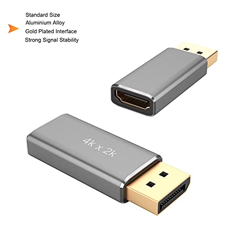 Xiayyriky 4K DisplayPort to HDMI adapter 10-pack, 4K UHD DP na HDMI adapter mužjaka mužjaka ženskom pretvaraču Zlatno kompatibilno