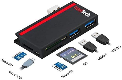 Laptop / tablet Navitech 2 u 1 USB 3.0 / 2.0 HUB-adapter / ulaz Micro USB čitač kartica SD / Micro SD memorijske kartice Kompatibilan