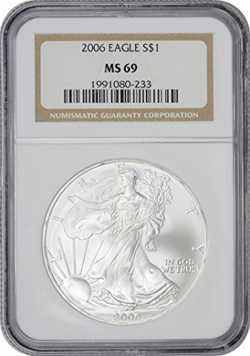 2006 $ američki Silver Eagle MS69 NGC