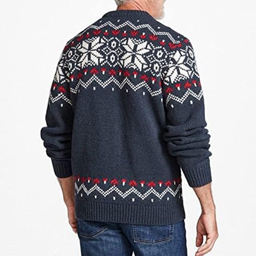 Dudubaby muške čvrste boje ležerna pulover okruglog vrata za vrat dugi rukav pletenica