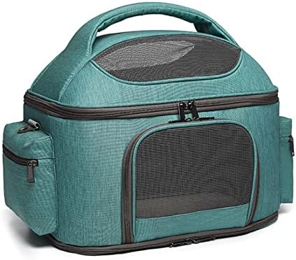 Prijenosna torba za kućne ljubimce za mačke i pse sklopiva torba za ramena za kućne ljubimce ruksak za kućne ljubimce svijetlo zelena