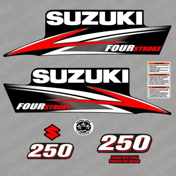 Suzuki 250 Four Stroke 2013 Outboard Aftermarket Decal/Aufkleber/Adesivo/Zamjenski set