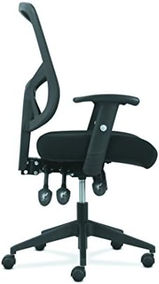 Prilagodljiva ergonomska mrežasta radna stolica s visokim naslonom, naslonima za ruke i lumbalnom potporom-ergonomska računalna/uredska