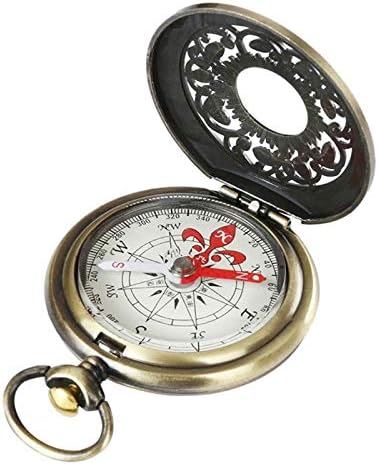 SDGH Vintage brončani kompas džepni dizajn Dizajn vanjskih planinarskih navigacija Kid Poklon retro metalni prijenosni kompas