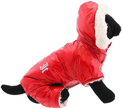 Doggie dizajn crveni ruffin it pseći snježni odijelo pojas