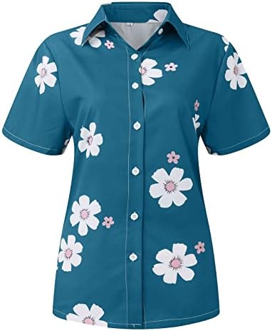 + Modne casual bluze Plus size, opuštene ljetne majice s printom za žene, kratkih rukava i okruglog vrata, lagane