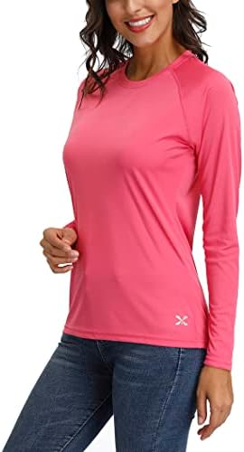 Ženske UPF 50+ zaštita od sunca košulje dugih rukava Performance Active Tops Fitness Working Sports Leisure Brzi suha majica