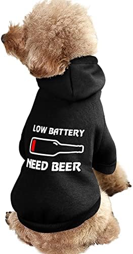 Slatka niska baterija trebaju pivo mačka i pseća kapuljača mekana i topla pseća dukserica džempera za male srednje kućne ljubimce xs