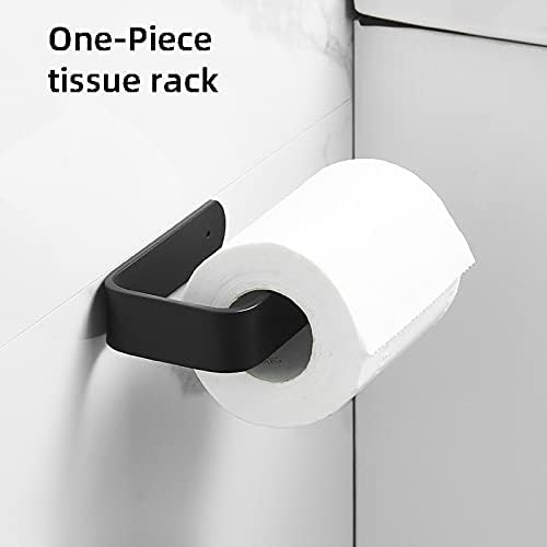 Houkai držač za toaletni valjak Držač za papir crna kupaonica tkiva Zidna montirana kuhinjskog papira držač ručnika stalak za ručnik