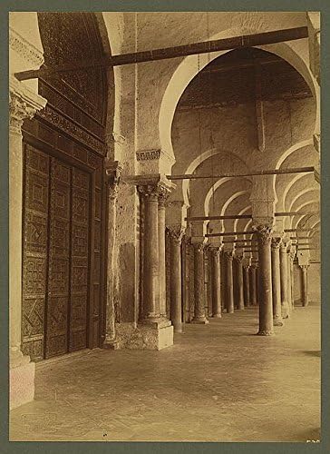 PovijesnaFindings Foto: Kairouan, Klauster Grand Džamije, Tunis, Qayrawan, 1904-1913, Colums, Roman, Grk