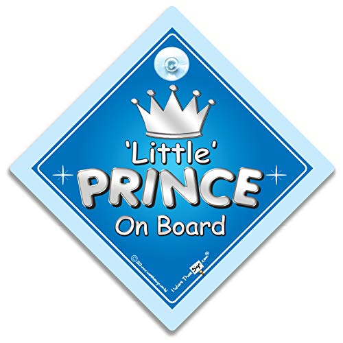 Baby iWantThatsign.com Prince on Board, znak automobila, mali princ na brodu, dijete na brodu, znakovi automobila, naljepnica na braniku,