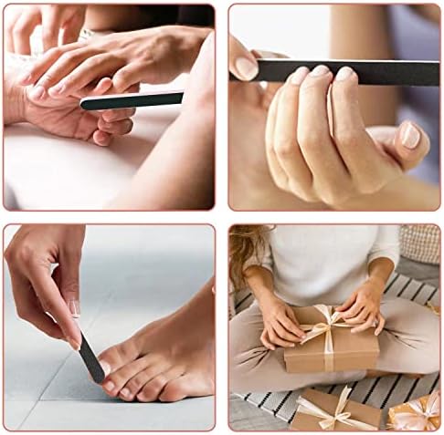 Turpija za nokte od 20pcs, puferi za nokte od 100/180, prirodne ili akrilne nokte za oblikovanje, poliranje, poliranje, perivi profesionalni