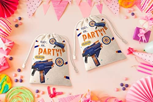 Nerf torbe za rođendanske zabave, nerf zabava favorizira torbe za dječake rođendan, zalihe za zabavu u Dart War, Candy Goodys Oporukajte