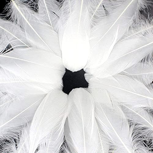 20/100 kom pahuljasto gusko bijelo perje 8 perje za izradu nakita ukrasi šešira Pribor za vjenčanje 13-20 cm-menta zeleno perje-100