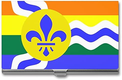 Zastava homoseksualnog ponosa St. Louis, držač poslovne osobne iskaznice, futrola od Selme, profesionalni metalni džep za organizatore