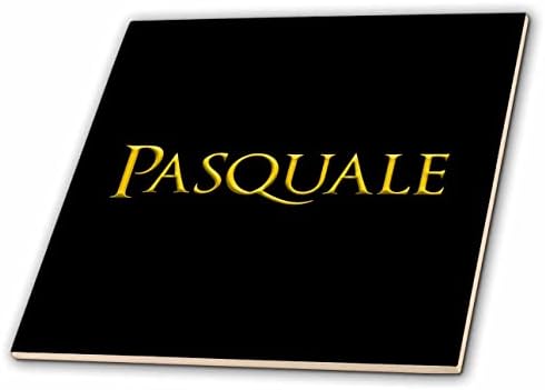 3drose Pascuale uobičajeno je ime za dječake u Americi. Žuta na crnim pločicama talismana