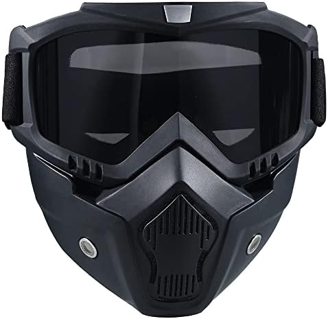 Paintball maska protiv magle, Taktička maska za cijelo lice, skijaška maska, uklonjive podesive zaštitne naočale, Zaštita za lice za