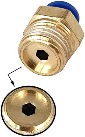 Priključci za prešanje od 4 mm do 02, vanjski promjer cijevi od 4 mm, navoj od 1/4, izravni pneumatski priključak za brzo spajanje