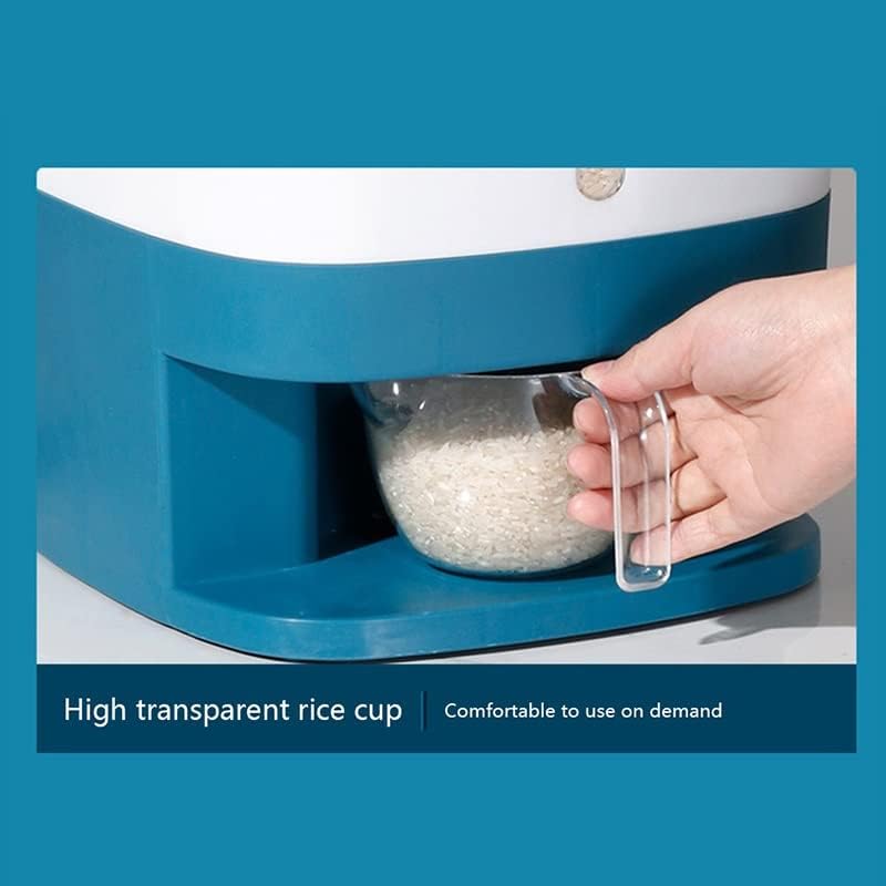 10 kg spremnik za skladištenje riže kuhinjski organizator spremnik za rižu zatvoreni dozator zrna s poklopcem za mjerenje