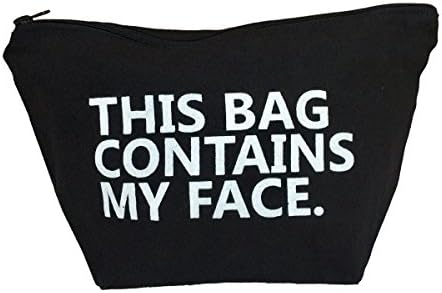 Ova torba sadrži moje lice crne velike kozmetičke torbe za šminku platno