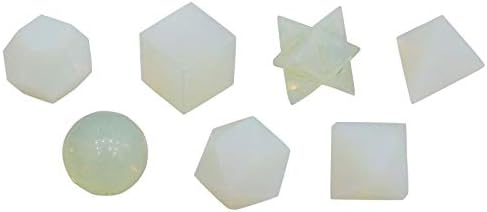 Harmonizirati selenitni kamen 7 komada sveta geometrija postavlja reiki ljekoviti kristalni duhovni dar