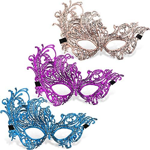 Šarene maskenbal maske od čipke Mletačke maske maska za zabavu za Noć vještica