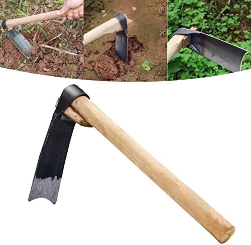 vrtni alat za dvorište motika za teške uvjete rada alat za uklanjanje korova za rahljenje tla, uklanjanje korova i kopanje, 15-inčna