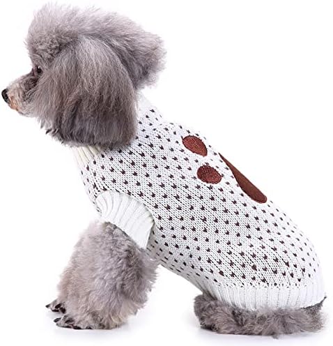 Dog džemperi kornjača Mali pseći džemper pletenica Slatka pseća odjeća pulover Topli džemper za kućne ljubimce sa slatkim dekorima