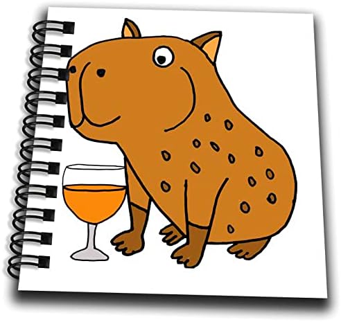 3Drose Slatka smiješna Capybara Pijenje konjaka i crtani film za meme - crtanje knjiga