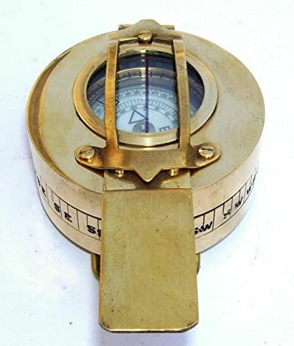 Maham nautička vojna kompas inženjering kompas prizmatični kompas mesing vintage compass